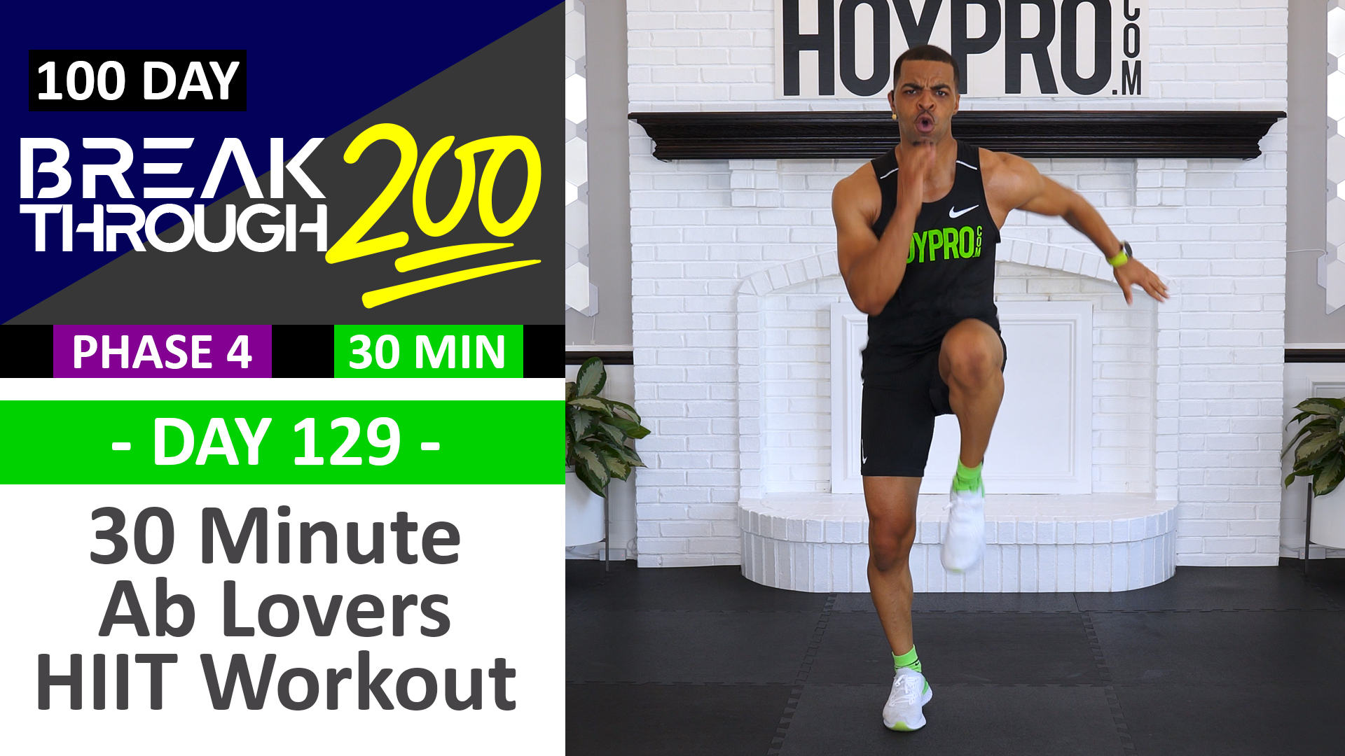 #129 - 30 Minute SIX-PACK Hybrid HIIT Workout for Ab Lovers - Breakthrough200