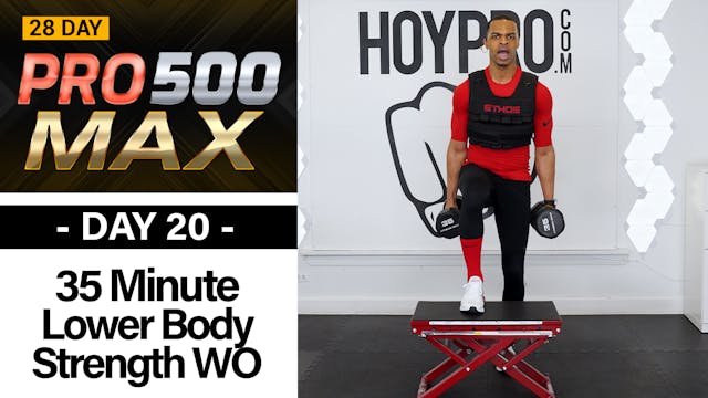 35 Minute Lower Body Plyo Strength Workout - PRO 500 MAX #20