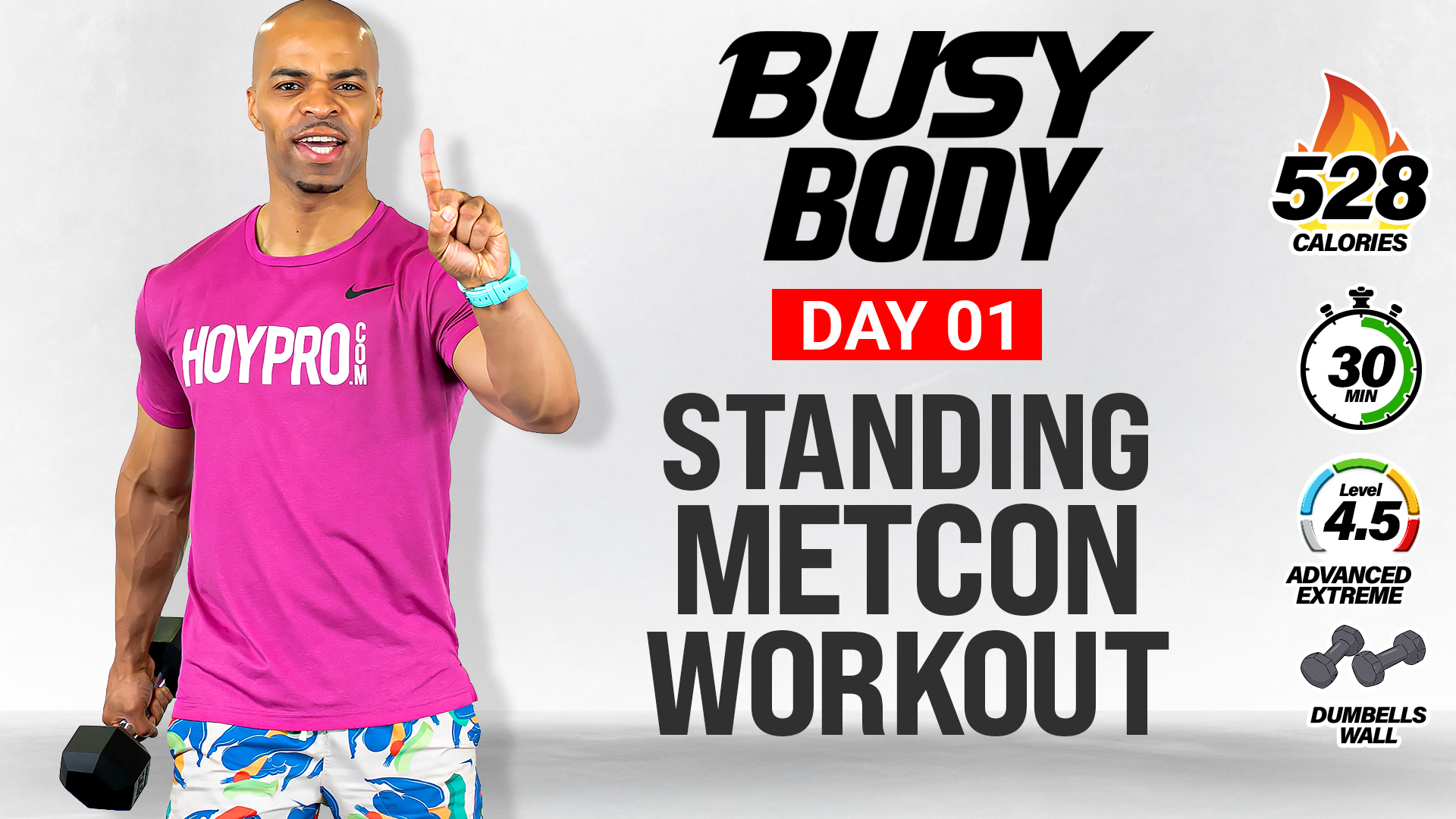 30 Minute Full Body Standing METCON Workout - BUSY BODY #01