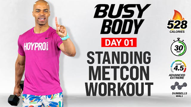 30 Minute Full Body Standing METCON W...