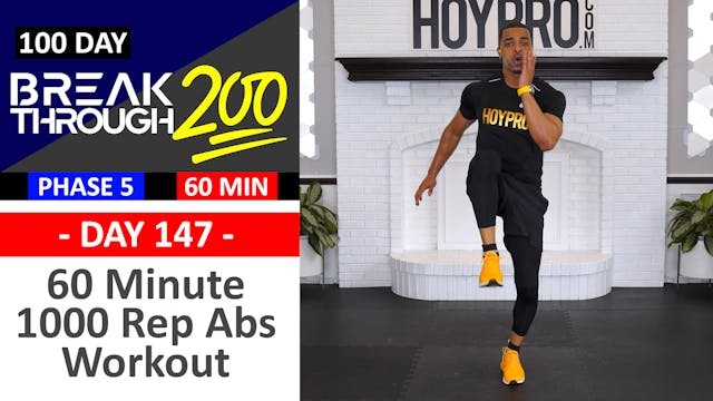 #147 - 60 Minute 1000 Rep Abs Workout - Breakthrough200
