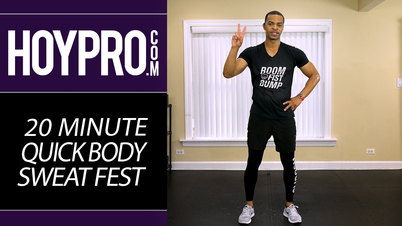 20 Minute Quick Body Tone & Sweat Fest Workout