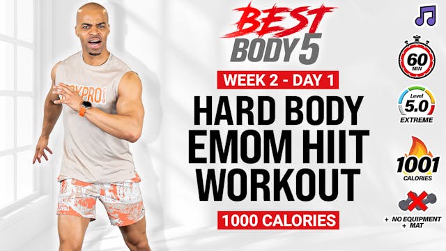 60 Minute Hard Body EMOM HIIT Workout...