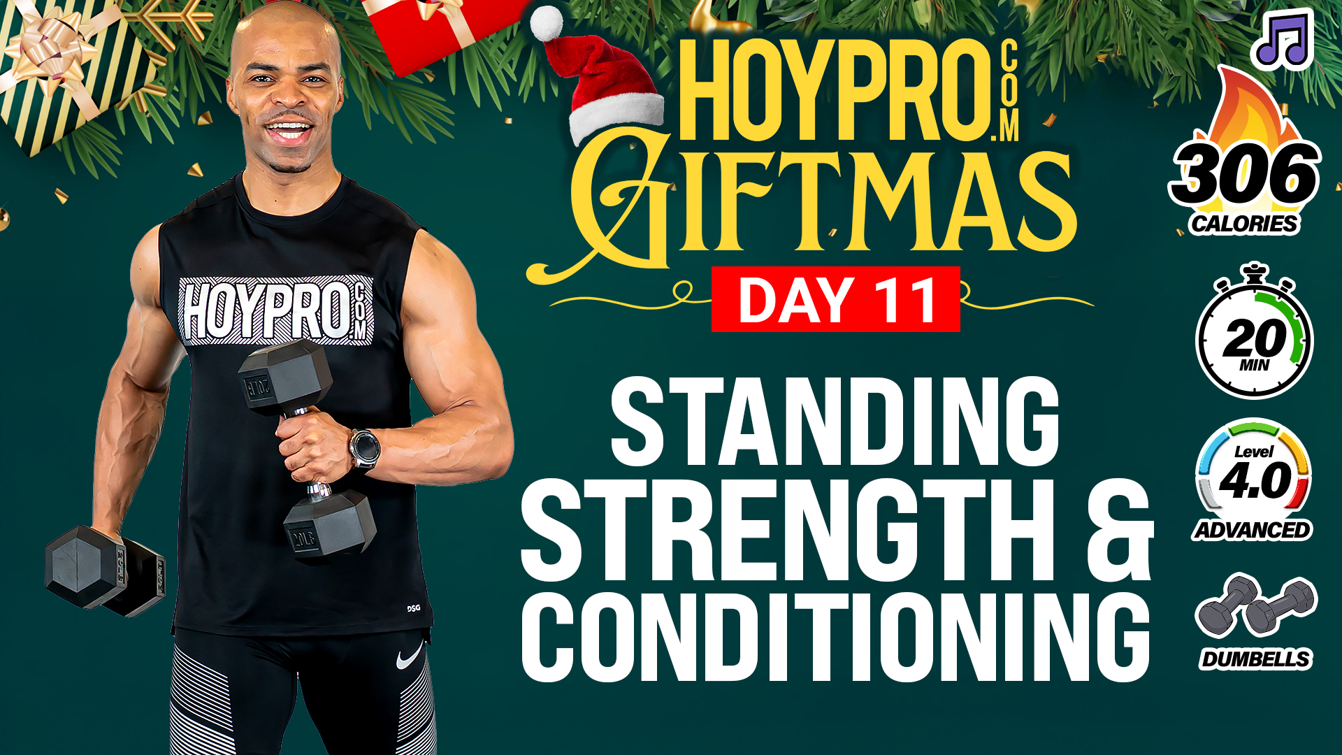 20 Minute Standing Strength & Conditioning Workout - GIFTMAS Day 11