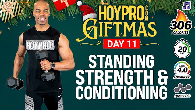 20 Minute Standing Strength & Conditioning Workout - GIFTMAS Day 11