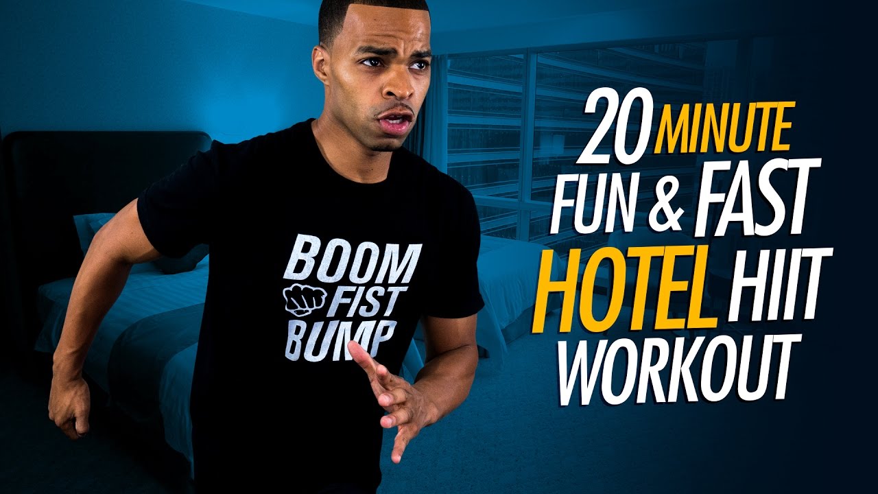 20 Minute Quick Hotel HIIT Workout for Traveling and Exercising In Small Spaces