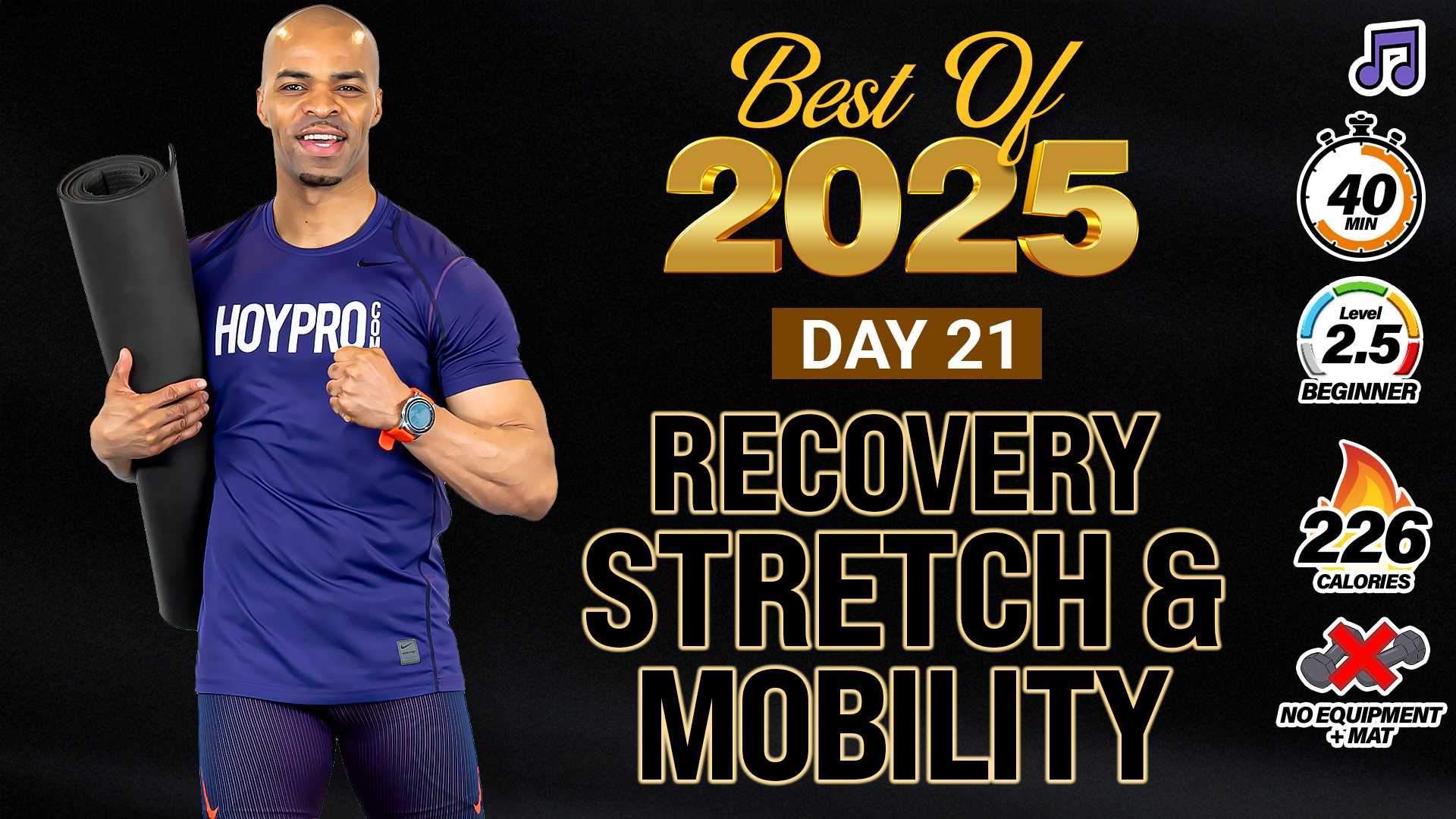 40 Minute Deep Stretch & Mobility Workout - 2025 BEST #21 (Music)