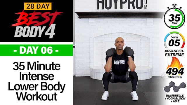 35 Minute Lower Body Workout BB4 - Best Body 4 #06