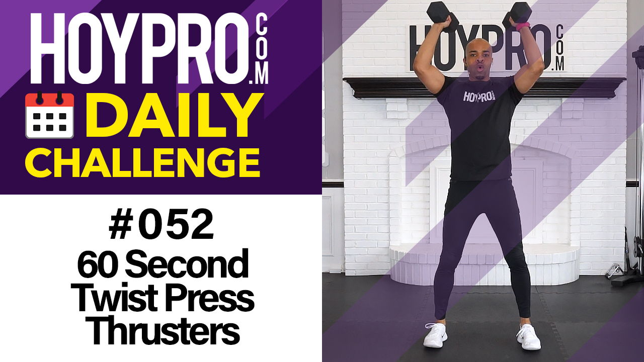 60 Second Twist Press Thrusters - Daily Challenge #052