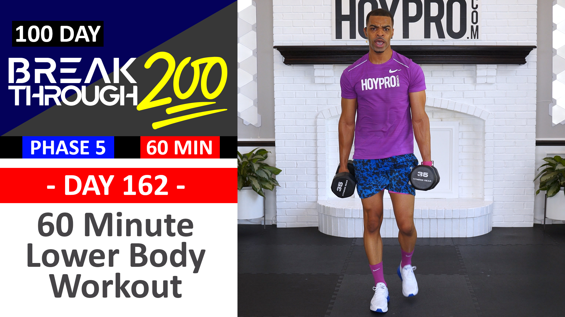 #162 - 60 Minute Advanced Lower Body Workout - Breakthrough200