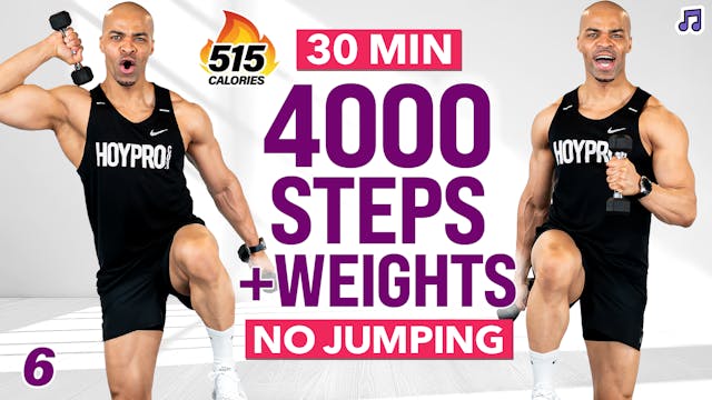 30 Minute Walking Workout with Weights (4000 Steps) - WALK #06