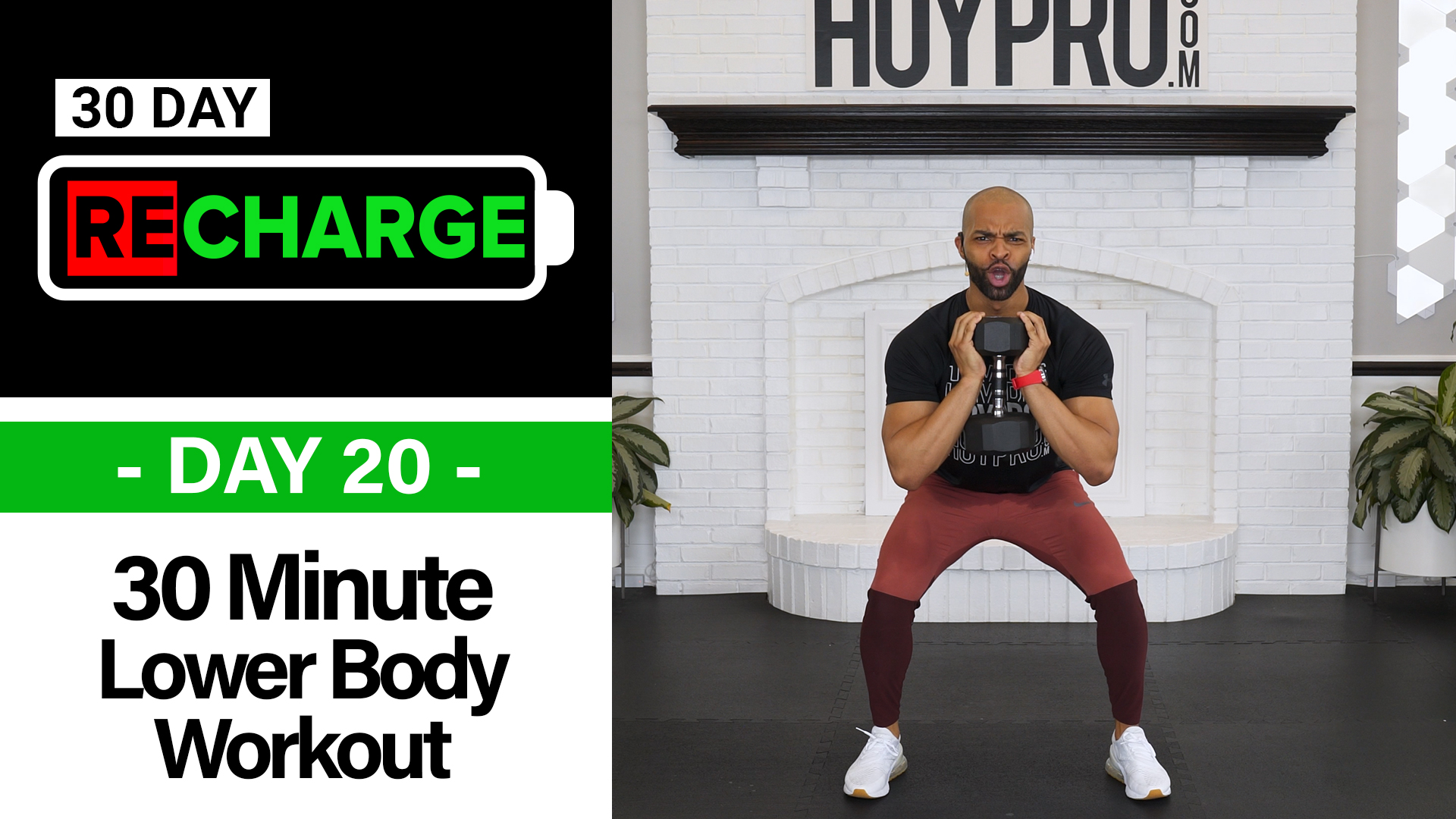 30 Minute Intermediate Lower Body Workout - Recharge #20