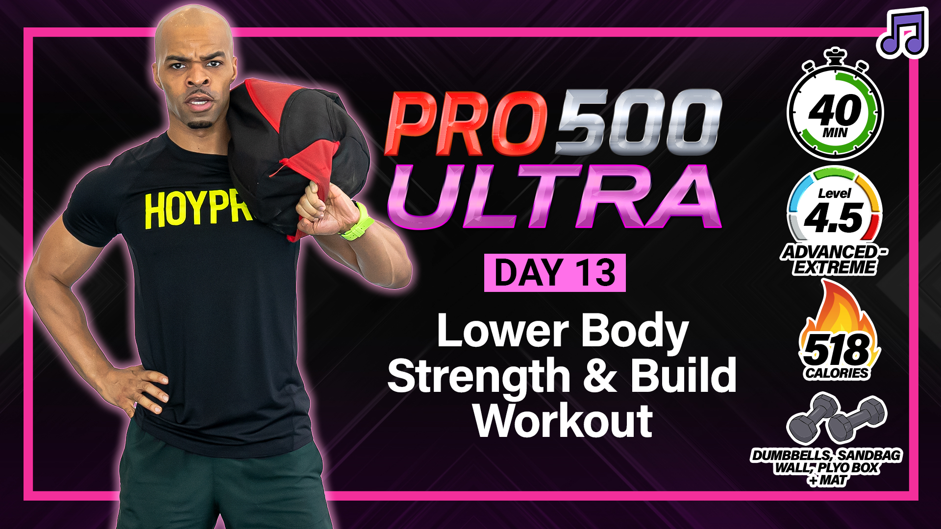 40 Minute Lower Body Equipment Lover Strength Workout - ULTRA #13 (Music)