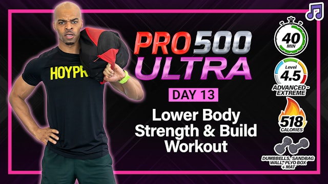40 Minute Lower Body Equipment Lover Strength Workout - ULTRA #13 (Music)