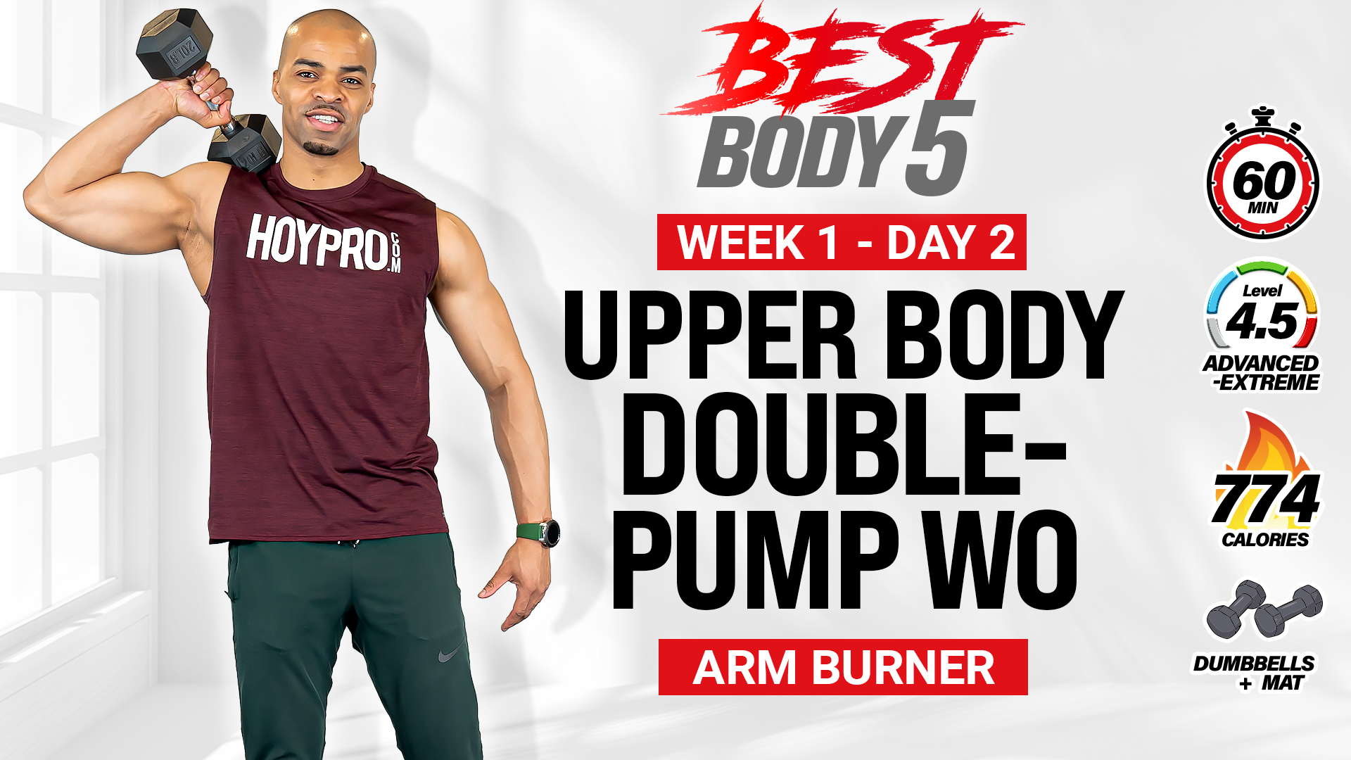 60 Minute Upper Body Double-Pump - BB5 W1: Day 2