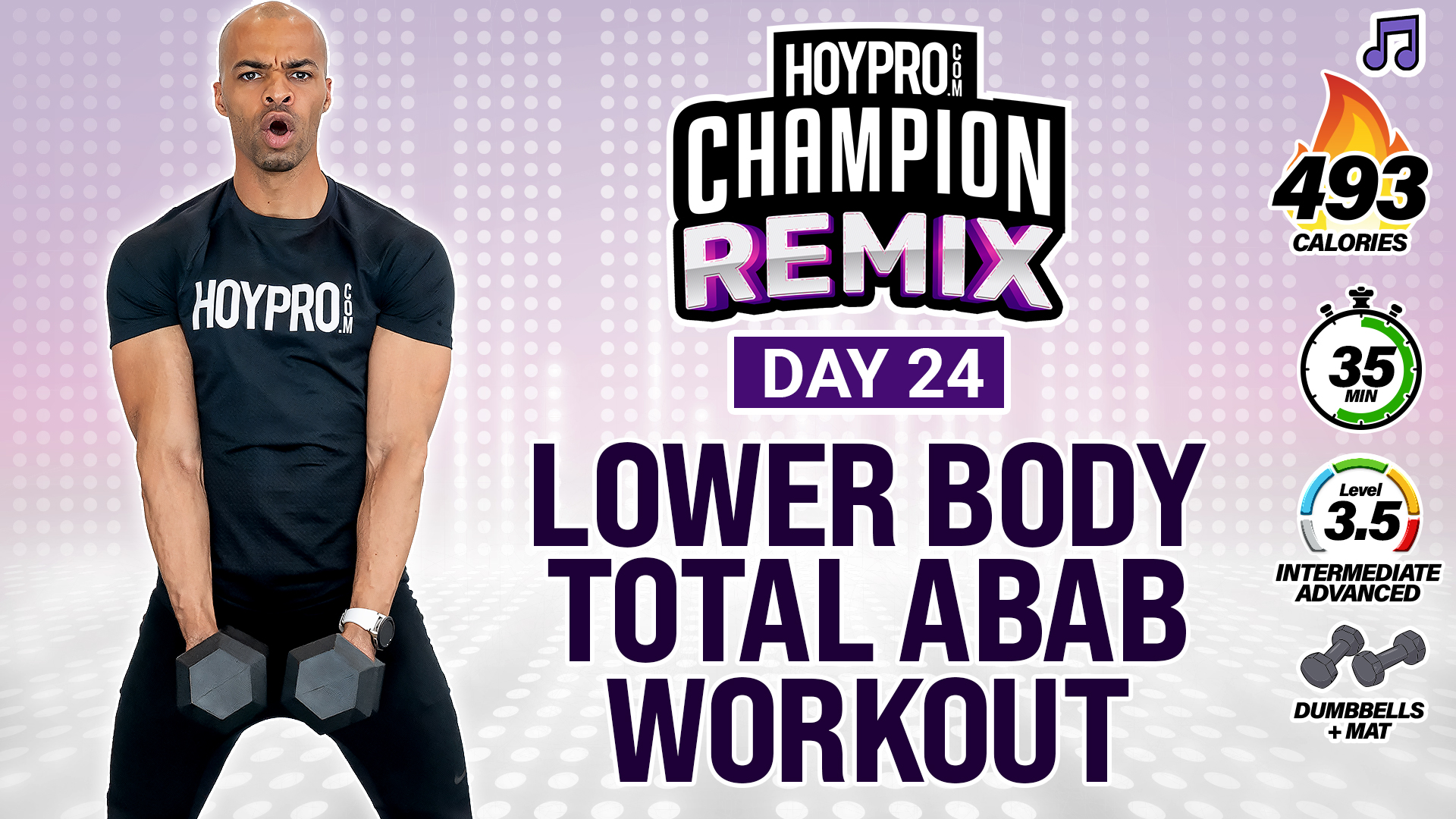 35 Minute ABAB Lower Body Strength Workout - Champion REMIX #24