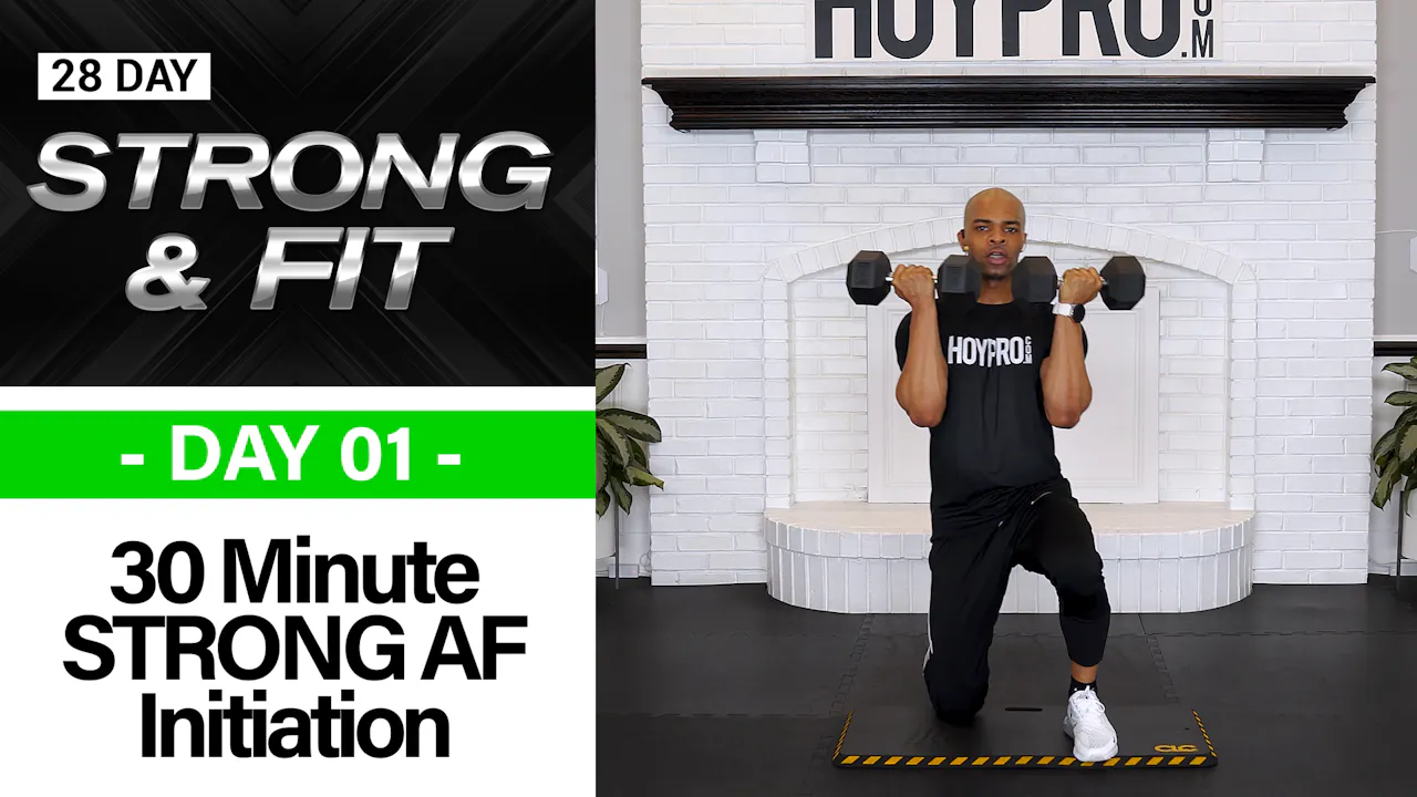 30 Minute STRONG & Fit Full Body Strength Initiation - STRONGAF #01 ...
