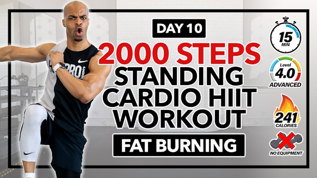 15 Minute Unilateral Cardio HIIT Workout - 2000 Steps #10
