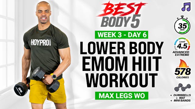 36 Minute Lower Body EMOM Strength Wo...