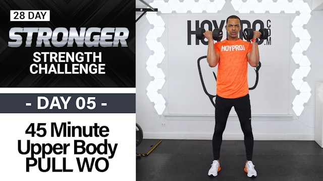 45 Minute Biceps, Back & Shoulders Workout - STRONGER #05
