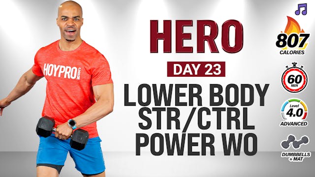 60 Minute Lower Body Strength Control...