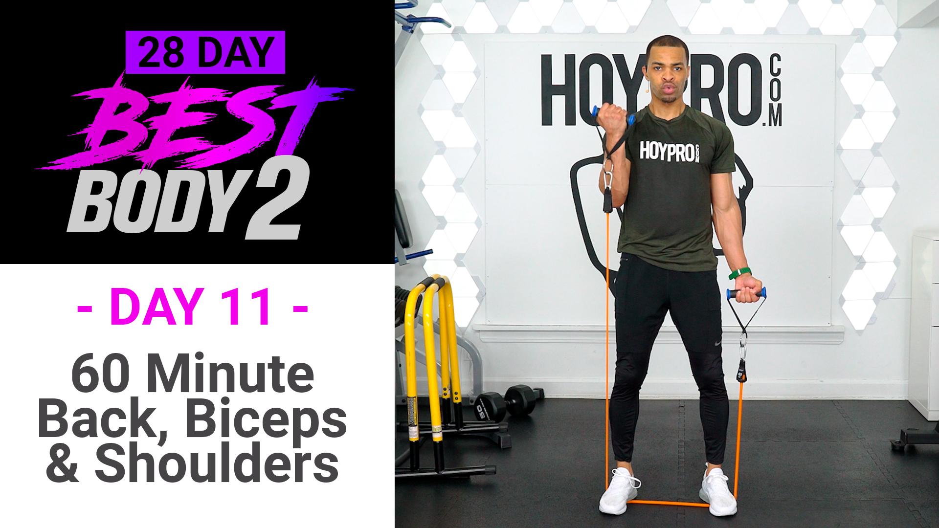 60 Minute Back, Biceps & Shoulders Upper Body Workout - Best Body 2 #11