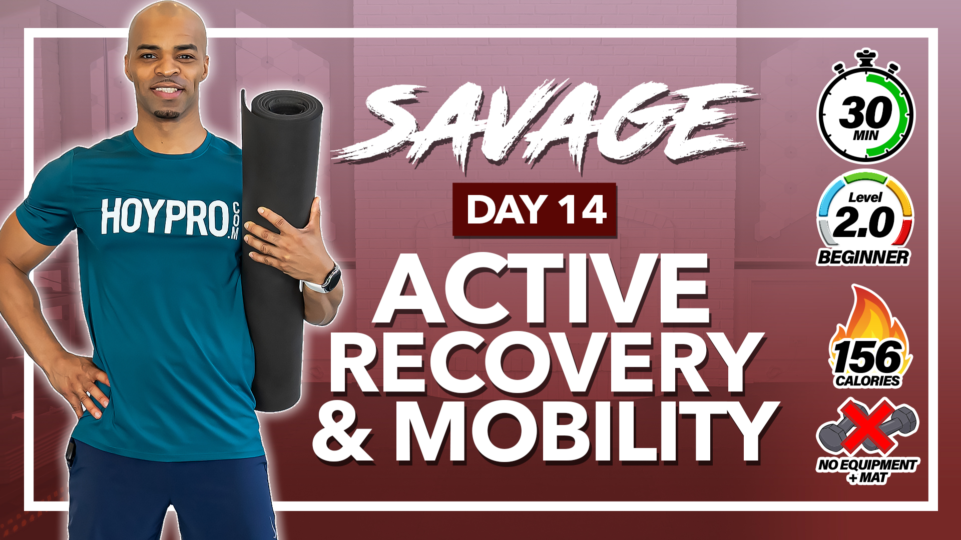 30 Minute Full Body Active Recovery & Mobility - SAVAGE #14