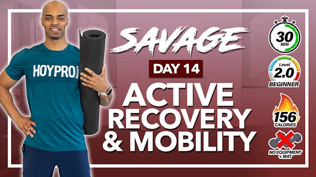 30 Minute Full Body Active Recovery & Mobility - SAVAGE #14