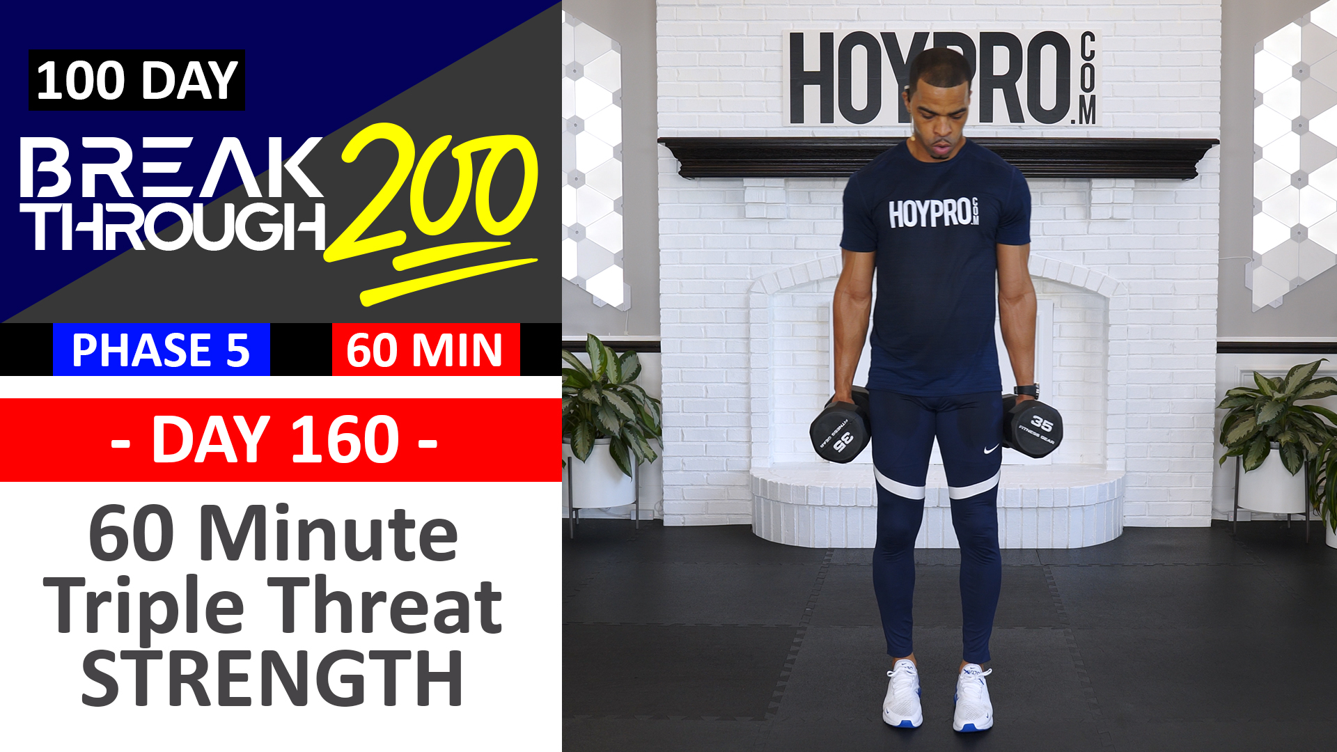 #160 - 60 Minute Triple Threat Hi-Low-Abs Strength Workout - Breakthrough200