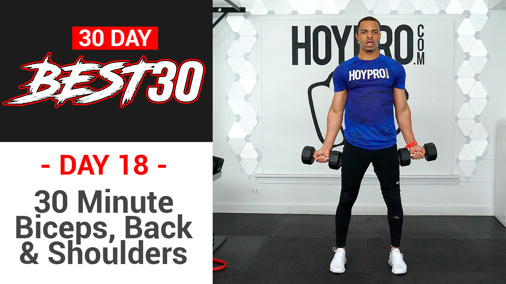 30 Minute Back Biceps & Shoulders Upper Body Workout - Best30 #18