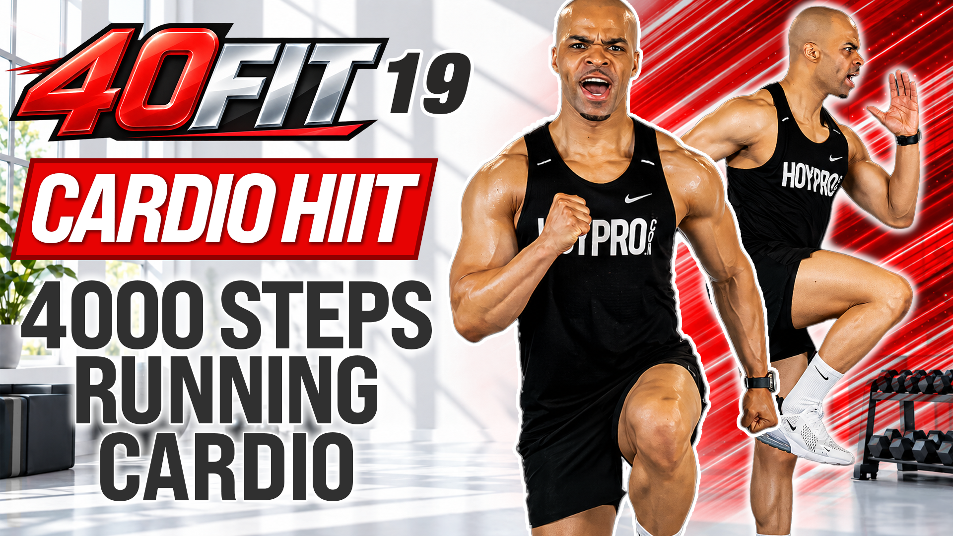 40 Minute Standing Cardio HIIT Workout for Runners (4000 Steps)