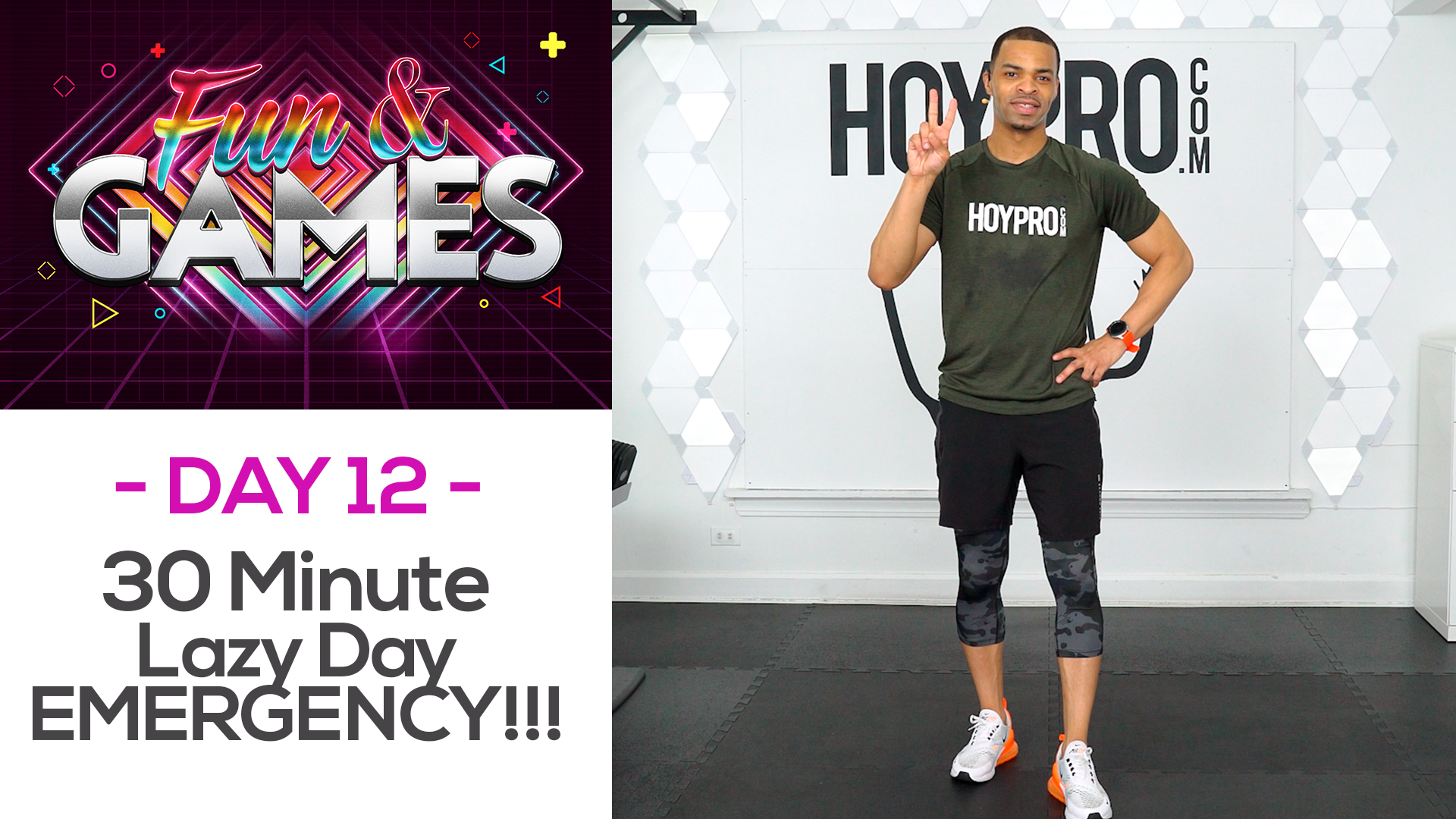 30 Minute Lazy Day EMERGENCY Workout - Fun & Games #12