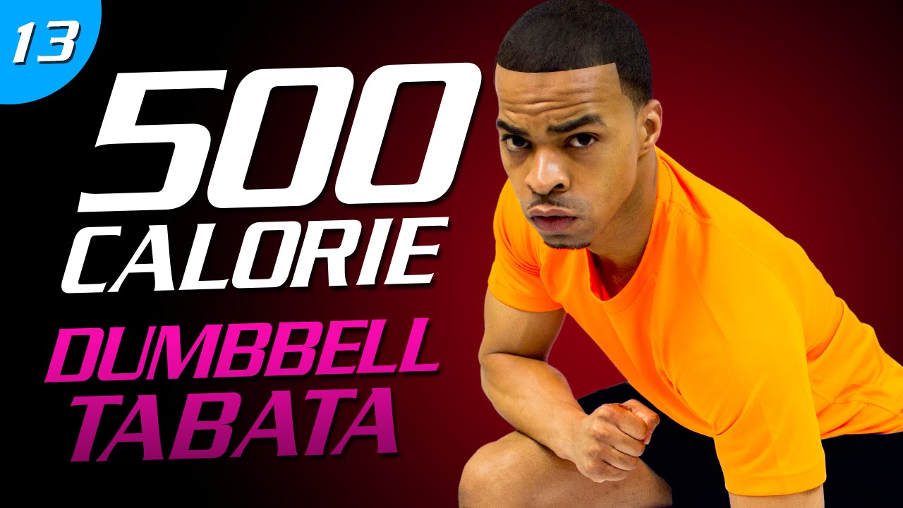 13 - 35 Minute Explosive Dumbbell Tabata   500 Calorie HIIT MAX Day 13