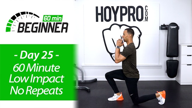 60 Minute Full Body Low Impact No Repeat Workout  - Beginners 60 #25