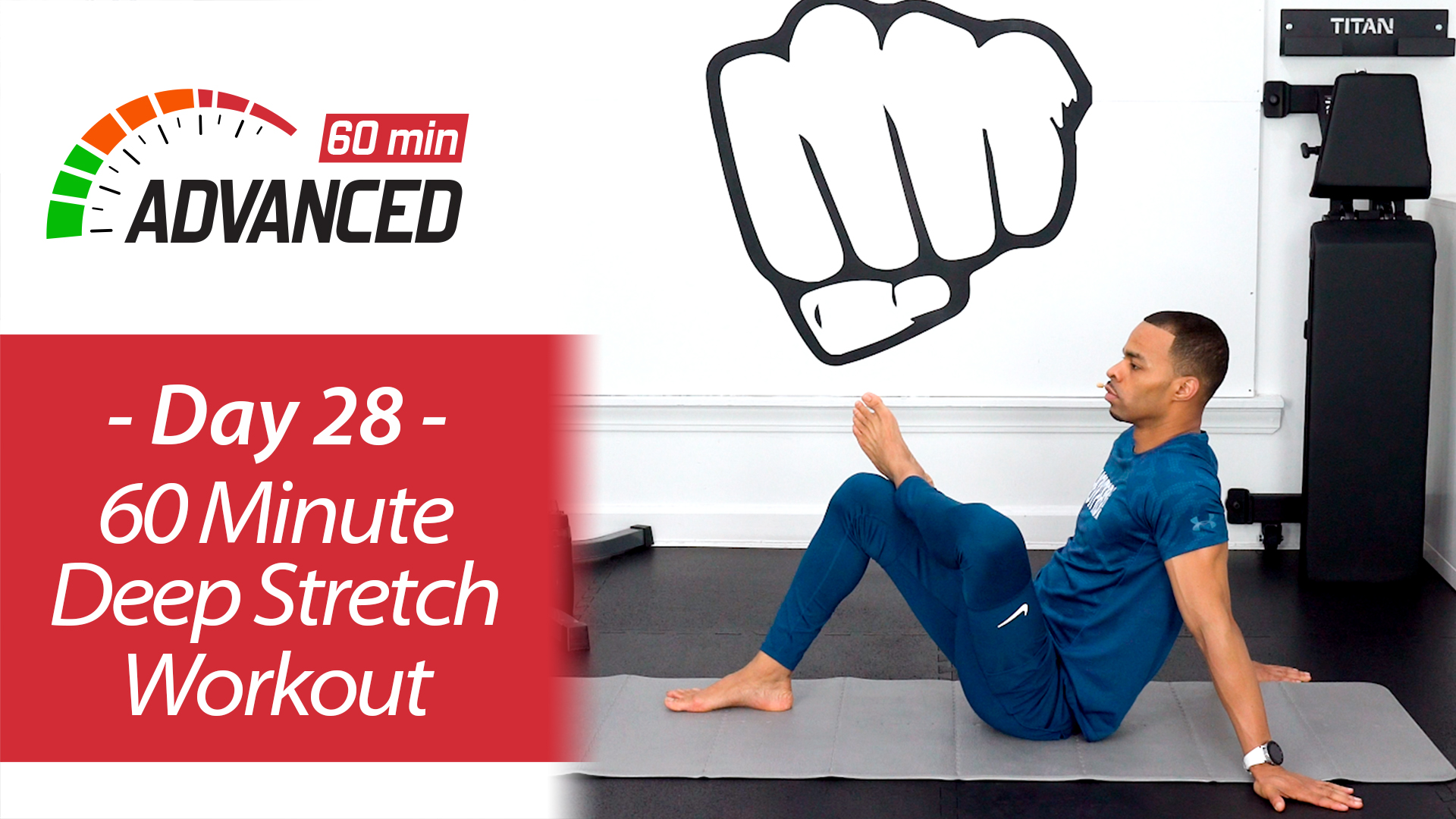 60 Minute Deep Stretch Yoga and Recovery Workout - Advanced 60 #28