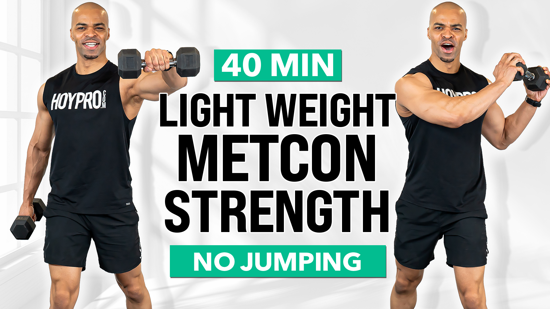 40 Minute Light Weight Metcon Strength Workout (No Jumping)