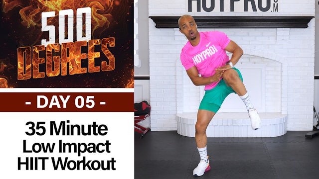35 Minute Full Body Low Impact No Equipment Workout + Burnout - 500 Degrees #05