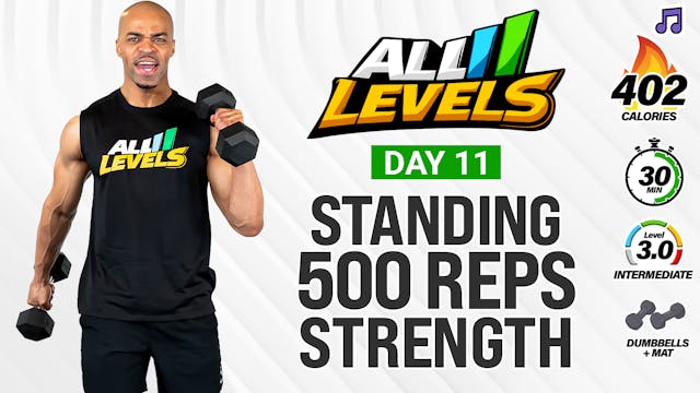 30 Minute Standing 500 Rep Full Body ...