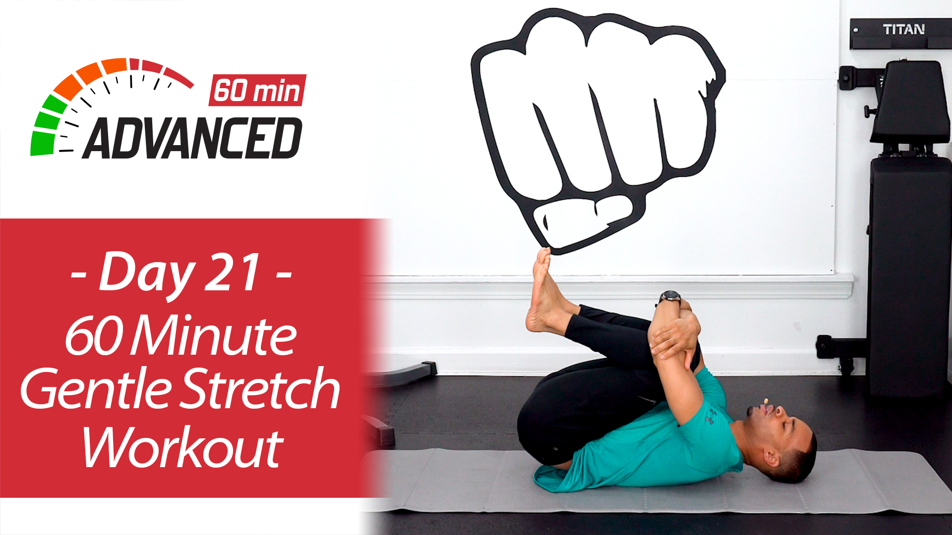 60 Minute Gentle Deep Stretch Yoga and Recovery - Advanced 60 #21