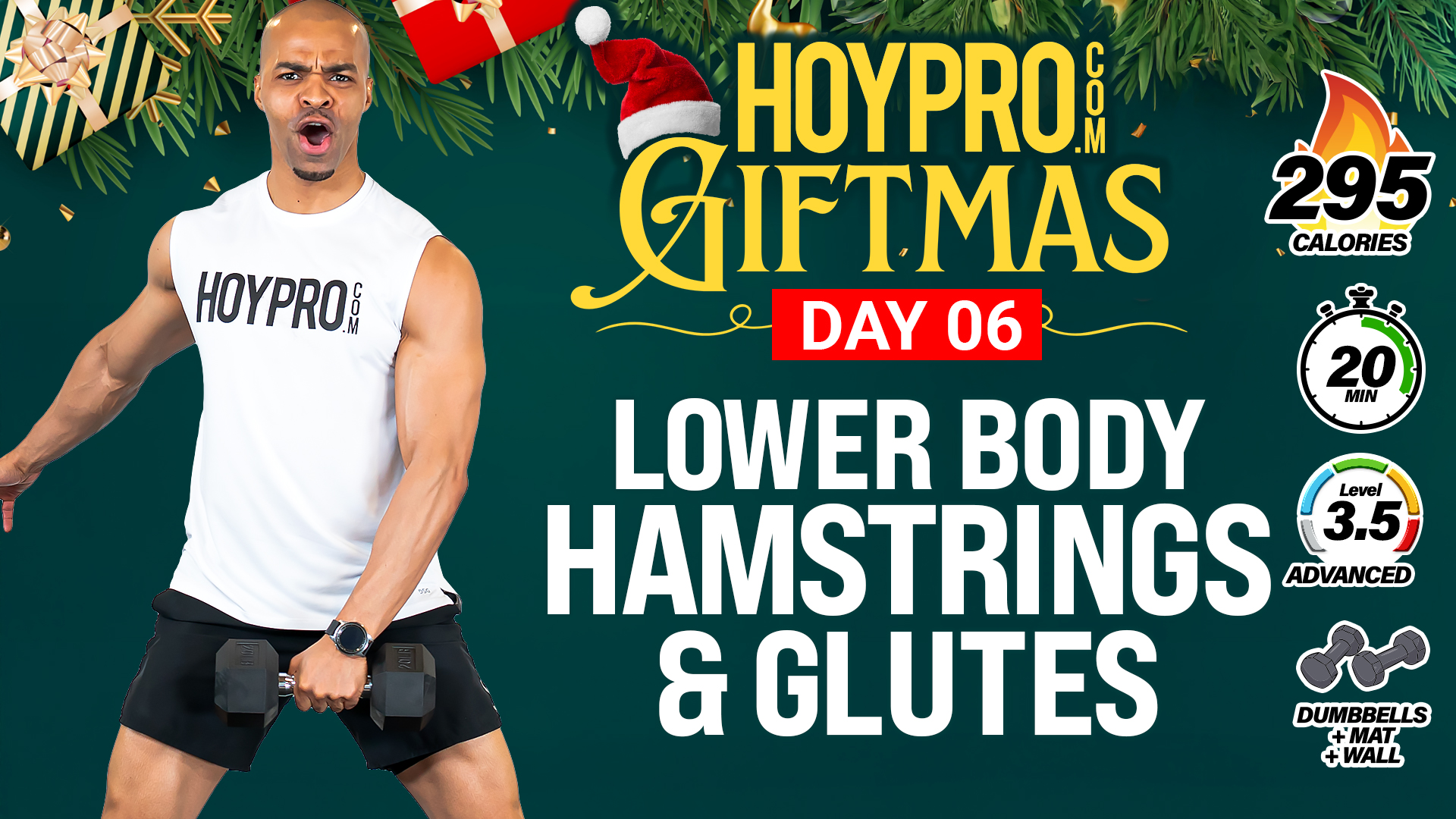 20 Minute Lower Body Hamstrings & Glutes - GIFTMAS Day 06