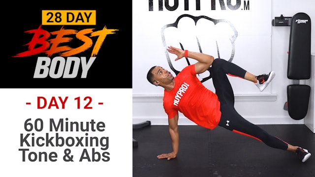 60 Minute EXPLOSIVE Kickboxing , Tone & Abs - Best Body #12