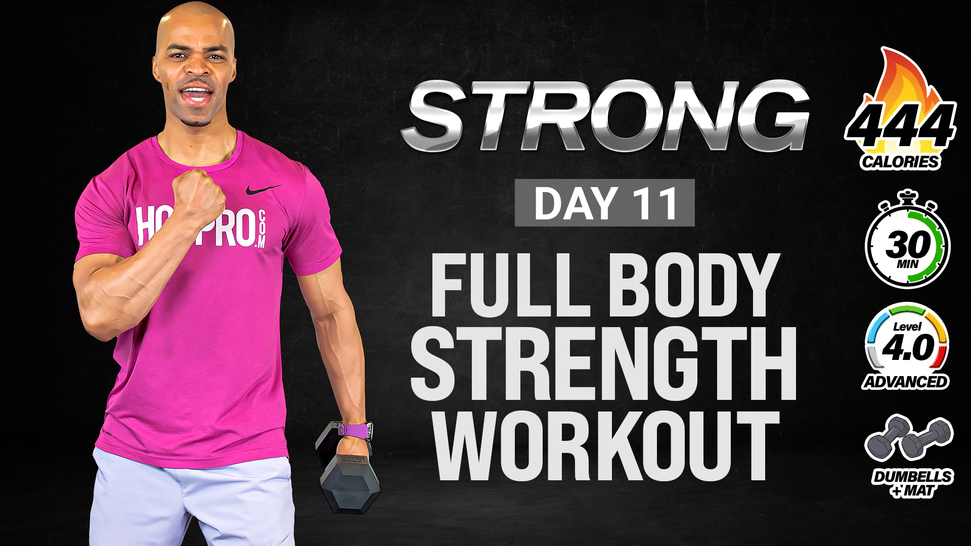 30 Minute Standing Full Body Strength & Conditioning - STRONG #011