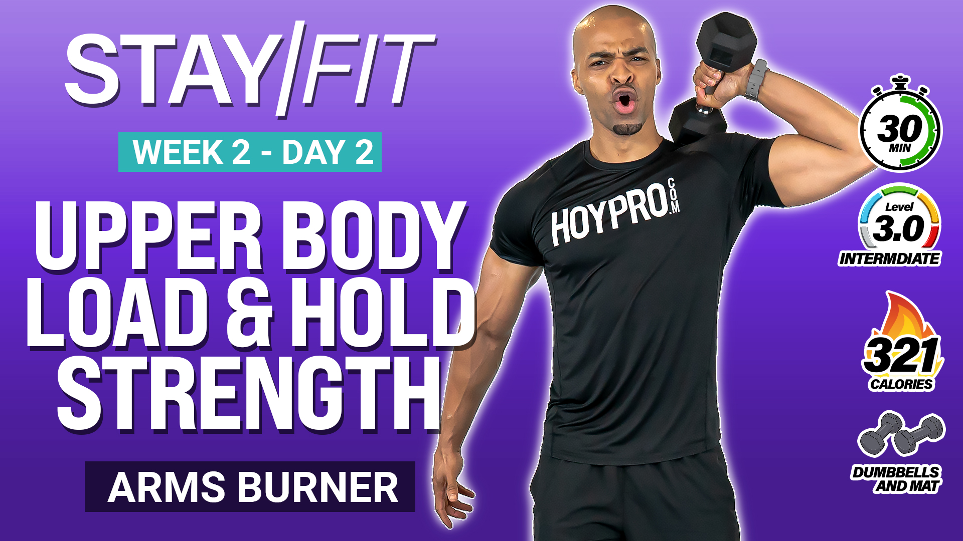 30 Minute Upper Body Load & Hold Strength - STAY/FIT W2: Day 2