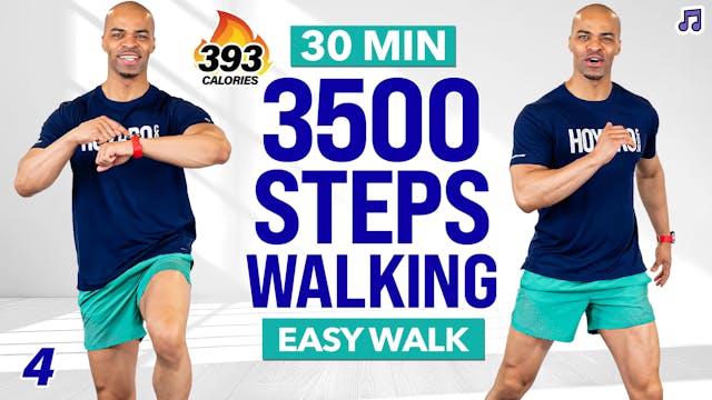 30 Minute Easy Walking Cardio Workout (3500 Steps) - WALK #04