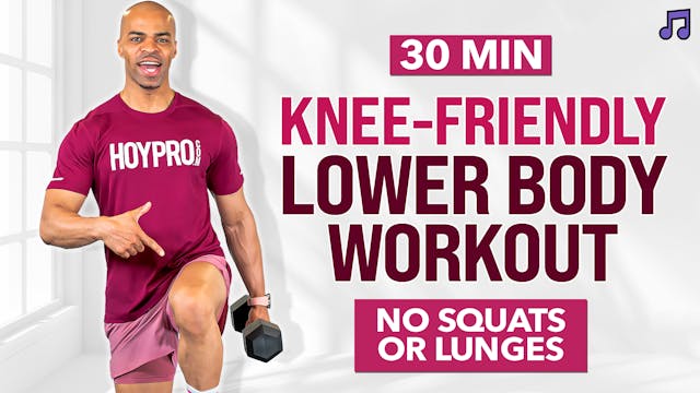 30 Minute Knee-Friendly Lower Body Workout (No Lunges or Squats)