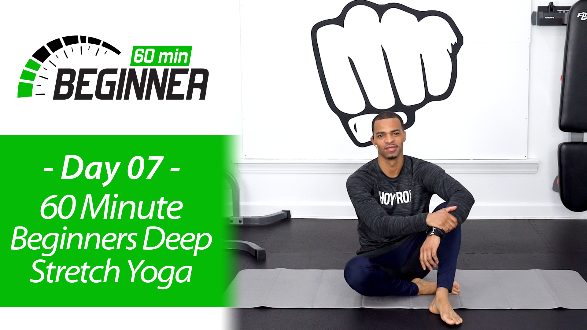 60 Minute Light Deep Stretch & Recovery Yoga - Beginners 60 #07