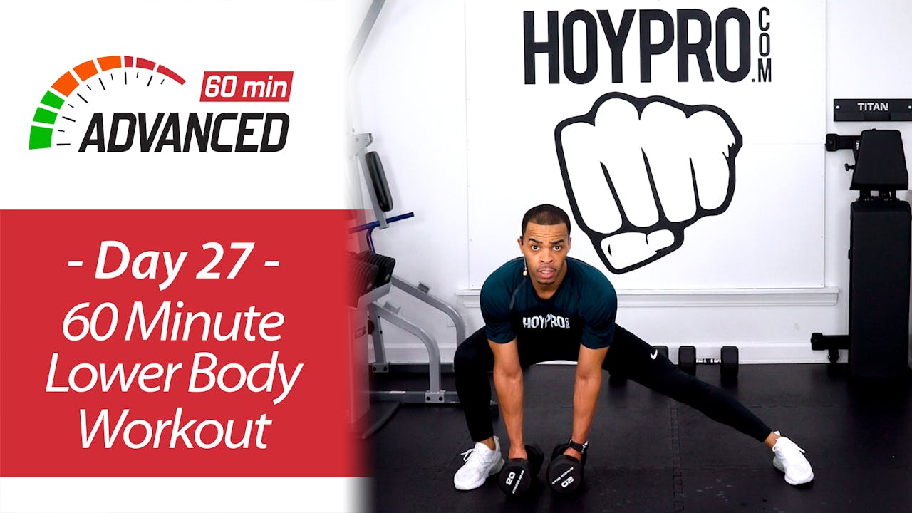 60 Minute Advanced Lower Body Workout - Advanced 60 #27 - Millionaire ...