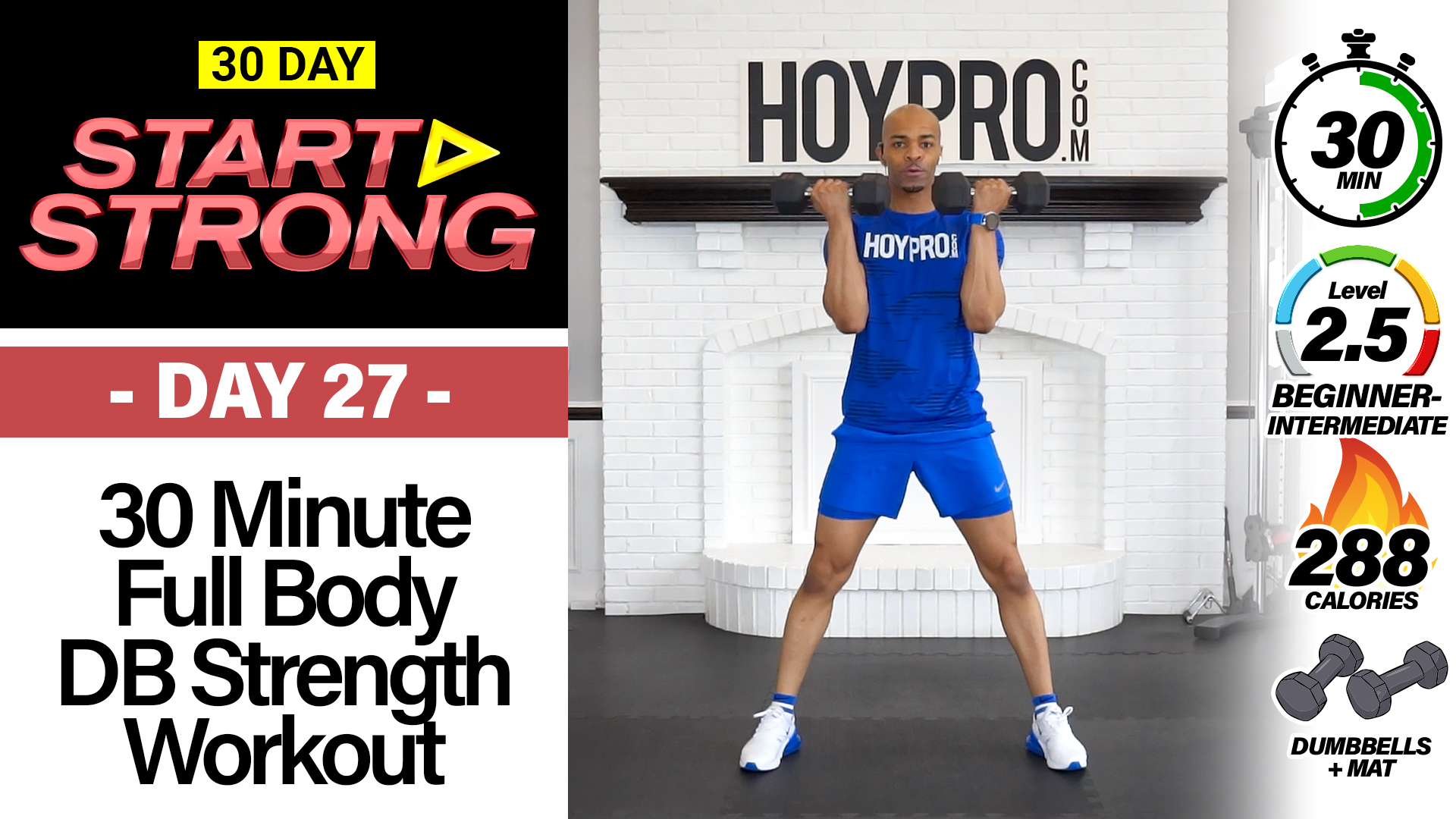 30 Minute Beginner ABAB Strength Drills Full Body Workout - START STRONG #27