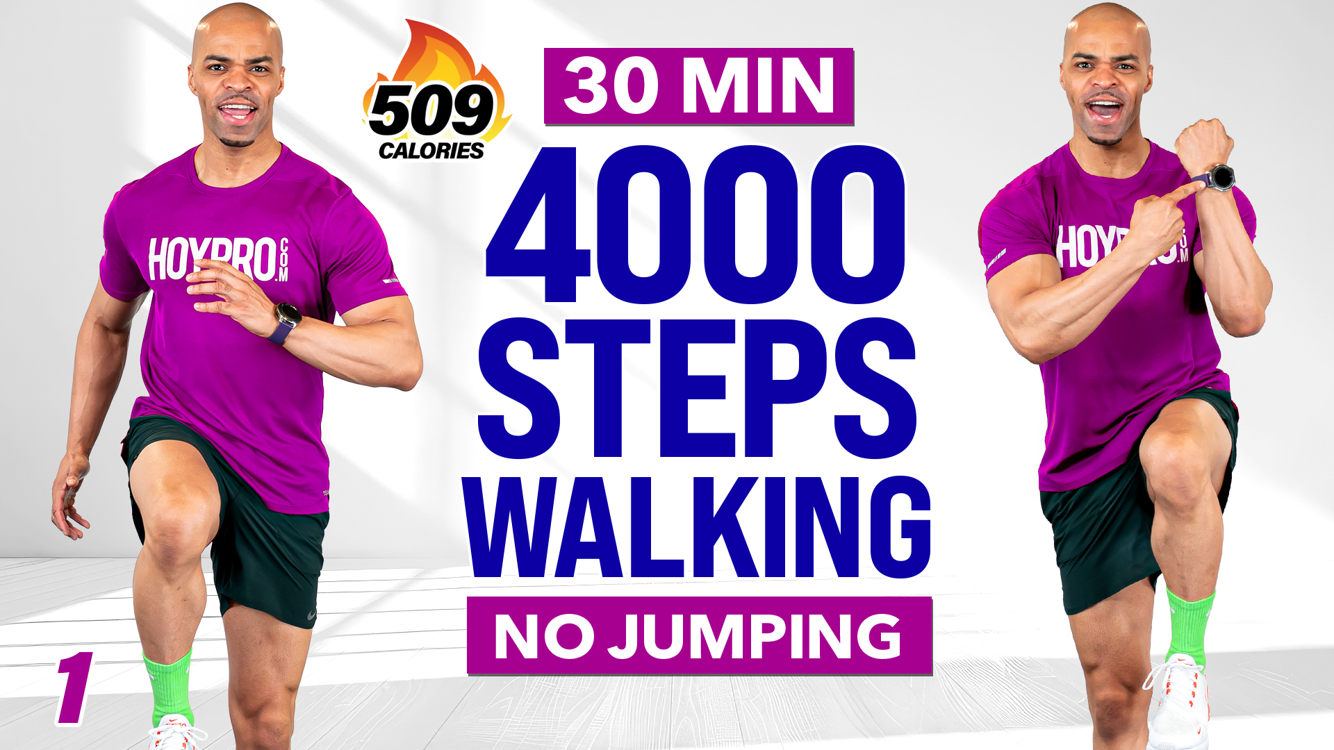 30 Minute 4000 Steps POWER Walking Workout - WALK #01