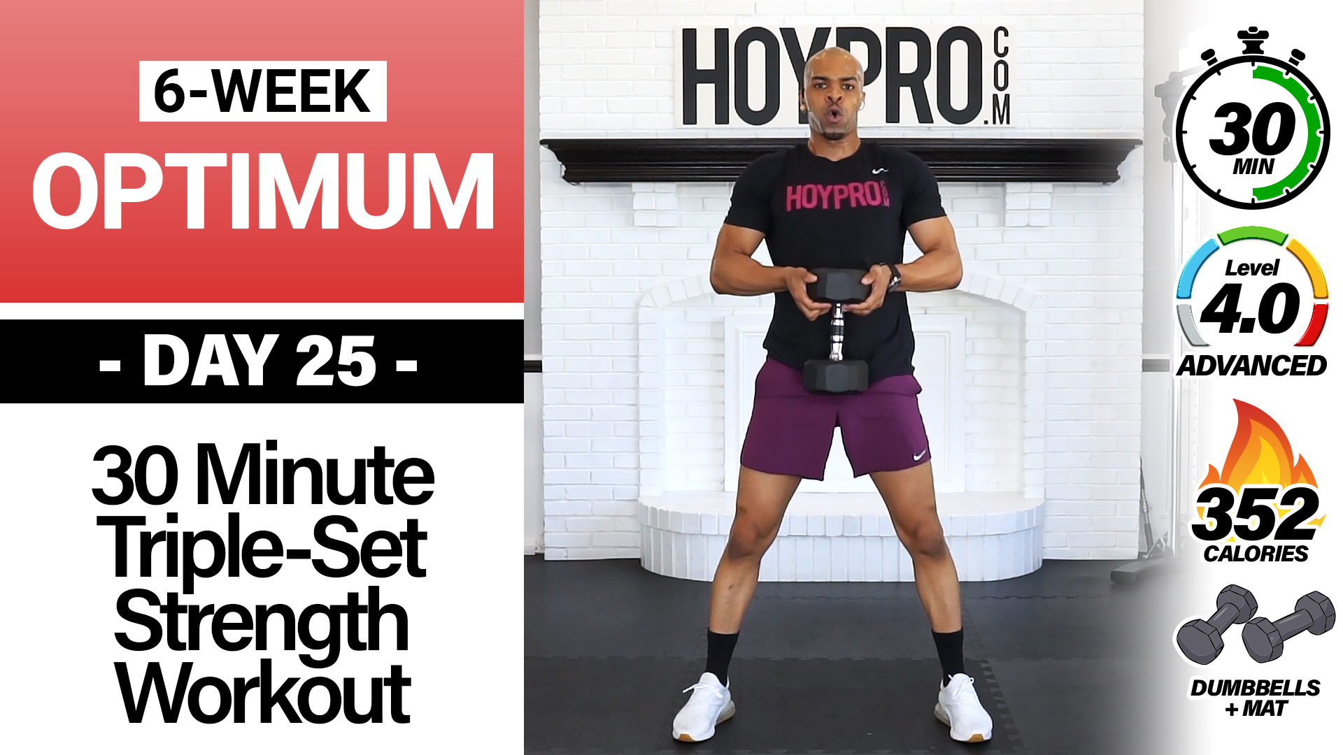 30 Minute Triple-Set Trickle Sweat Strength Workout - OPTIMUM 25